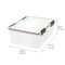IRIS USA 30.6qt WEATHERPRO Airtight Plastic Storage Bin with Lid and Seal and Secure Latching Buckles